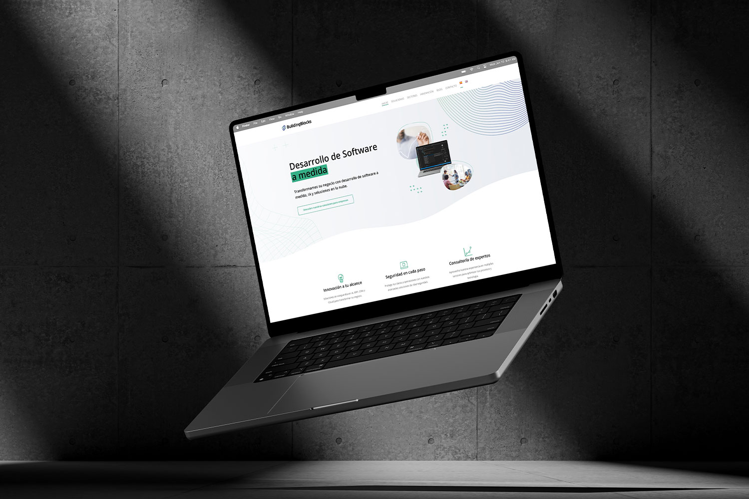 pagina web para empresa tecnológica